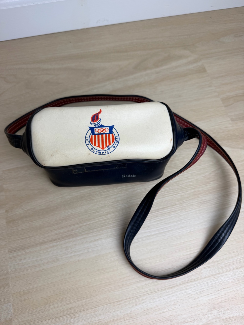 Vintage 70s Kodak 1972 Munich Olympic Games Camera Bag Crossbody